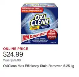 Costco OxiClean Max Efficiency Stain Remover offer