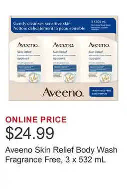 Costco Aveeno Skin Relief Body Wash Fragrance Free offer