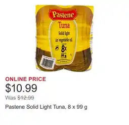 Costco Pastene Solid Light Tuna offer