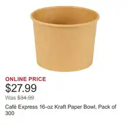Costco Café Express 16-oz Kraft Paper Bowl, Pack of 300 offer