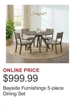 Costco Bayside Furnishings 5-piece Dining Set offer