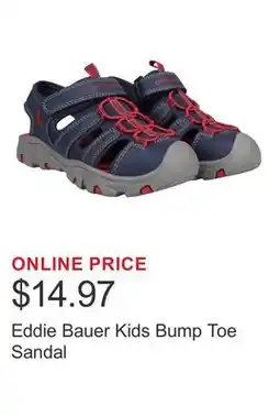 Costco Eddie Bauer Kids Bump Toe Sandal offer