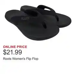 Costco Roots Women's Flip Flop offer