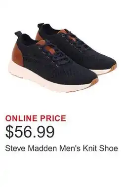 Costco Steve Madden Men's Knit Shoe offer