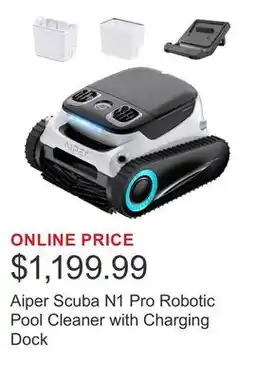 Costco Aiper Scuba N1 Pro Robotic Pool Cleaner with Charging Dock offer
