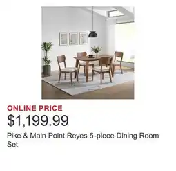 Costco Pike & Main Point Reyes 5-piece Dining Room Set offer
