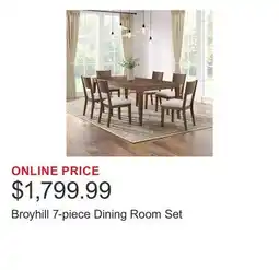 Costco Broyhill 7-piece Dining Room Set offer