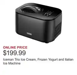 Costco Iceman Trio Ice Cream, Frozen Yogurt and Italian Ice Machine offer