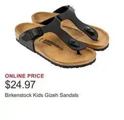 Costco Birkenstock Kids Gizeh Sandals offer