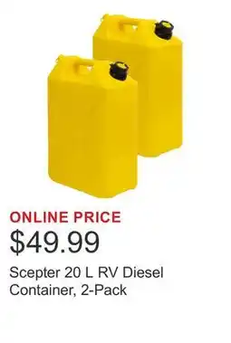 Costco Scepter 20 L RV Diesel Container, 2-Pack offer