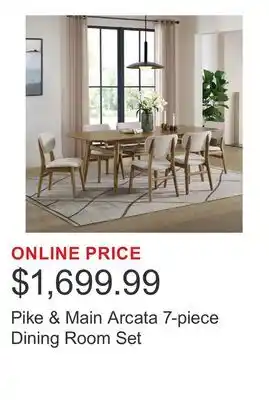 Costco Pike & Main Arcata 7-piece Dining Room Set offer