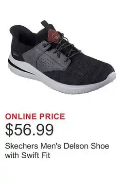 Costco Skechers Men's Delson Shoe with Swift Fit offer