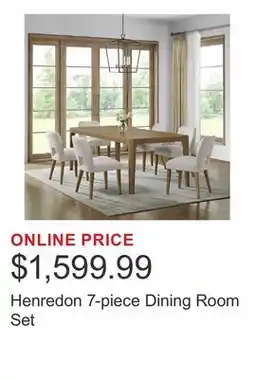 Costco Henredon 7-piece Dining Room Set offer