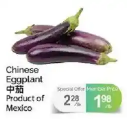 T&T Supermarket Chinese Eggplant offer