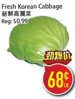 Full Fresh Supermarket Fresh Korean Cabbage offer