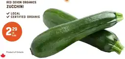 The Sweet Potato Red devon organics zucchini offer