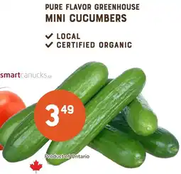 The Sweet Potato Pure flavor greenhouse mini cucumbers offer