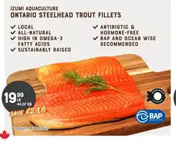 The Sweet Potato Izumi aquaculture ontario steelhead trout fillets offer