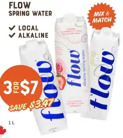 The Sweet Potato Flow spring water offer