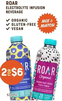 The Sweet Potato Roar electrolyte infusion beverage offer