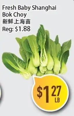 Full Fresh Supermarket Fresh Baby Shanghai Bok Choy offer
