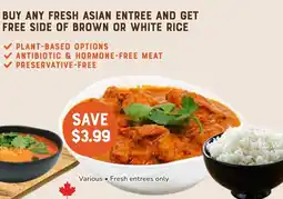 The Sweet Potato Buy any fresh asian entree and get free side of brown or white rice offer