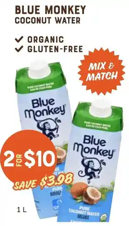 The Sweet Potato Blue monkey coconut water offer
