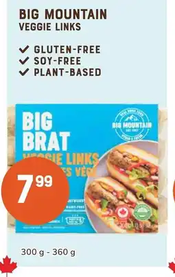 The Sweet Potato Big mountain veggie links offer