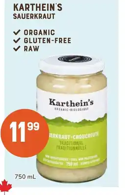 The Sweet Potato Karthein's sauerkraut offer