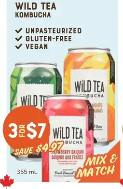 The Sweet Potato Wild tea kombucha offer
