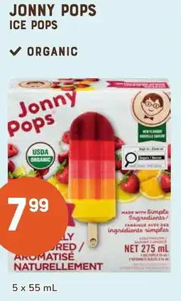 The Sweet Potato Jonny pops ice pops offer
