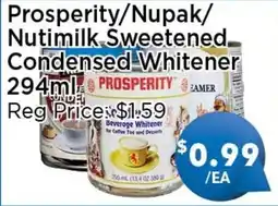 Blue Sky Supermarket Prosperity/Nupak/ Nutimilk Sweetened Condensed Whitener offer