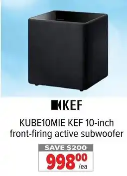 2001 Audio Video KUBE10MIE KEF 10-inch front-firing active subwoofer offer