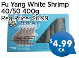 Blue Sky Supermarket Fu Yang White Shrimp 40/50 offer