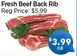 Blue Sky Supermarket Fresh Beef Back Rib offer