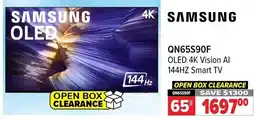 2001 Audio Video SAMSUNG QN65S90F OLED 4K Vision Al 144HZ Smart TV offer