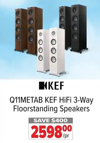 2001 Audio Video Q11METAB KEF HiFi 3-Way Floorstanding Speakers offer