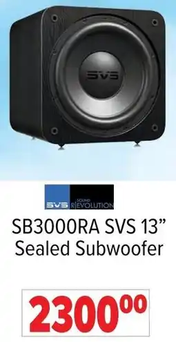 2001 Audio Video SB3000RA SVS 13" Sealed Subwoofer offer