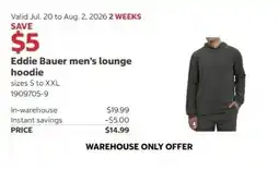 Costco Eddie Bauer men's lounge hoodie offer
