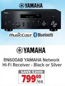 2001 Audio Video RN600AB YAMAHA Network Hi-Fi Receiver - Black or Silver offer