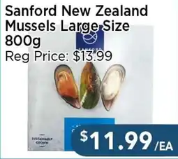 Blue Sky Supermarket Sanford New Zealand Mussels Large Size offer