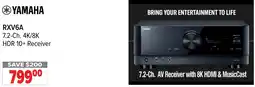 2001 Audio Video YAMAHA RXV6A 7.2-Ch 4K/8K HDR 10+ Receiver offer