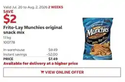 Costco Frito-Lay Munchies original snack mix offer