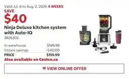 Costco Ninja Deluxe kitchen system with Auto-IQ offer