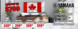 2001 Audio Video YAMAHA SOUND BARS Immersive & Flexible Real Surround Sound SRC30 offer
