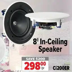 2001 Audio Video KEF 8" In-Ceiling Speaker Ci200ER offer