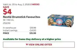 Costco Nestlé Drumstick Favourites offer
