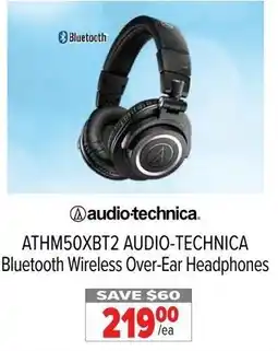 2001 Audio Video ATHM50XBT2 AUDIO-TECHNICA Bluetooth Wireless Over-Ear Headphones offer