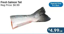 Blue Sky Supermarket Fresh Salmon Tail offer