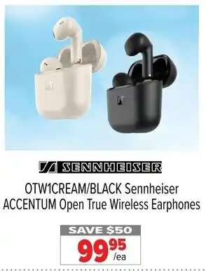 2001 Audio Video OTW1CREAM/BLACK Sennheiser ACCENTUM Open True Wireless Earphones offer